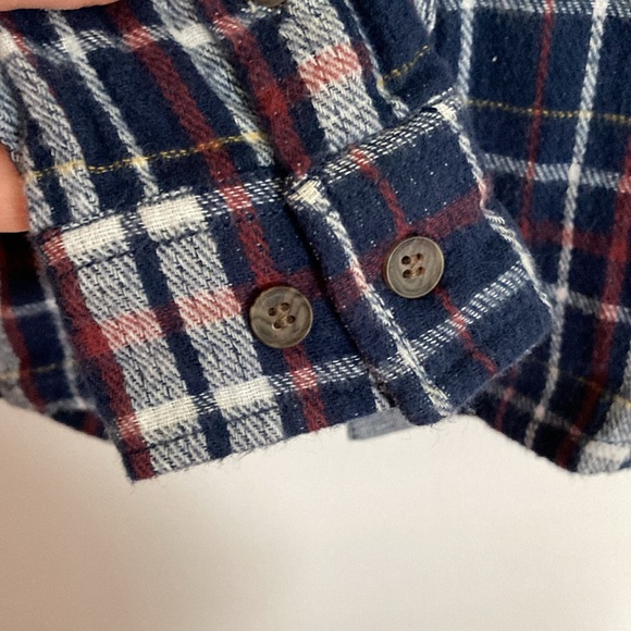 Name It Boys Size 7-8Y, Button Down Plaid Flannel Shirt - Picture 6 of 13